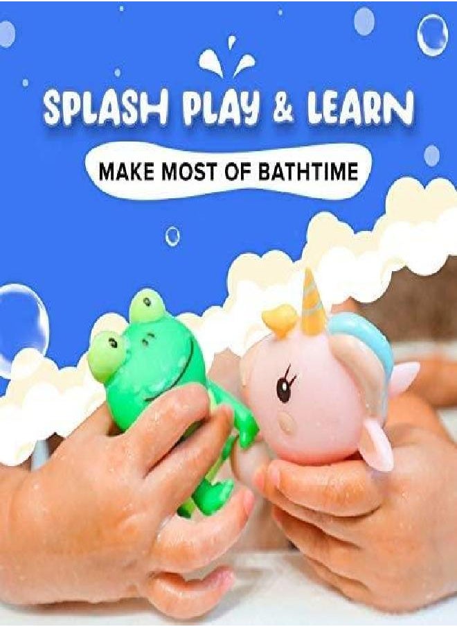 SplashEZ Mold Free Bath Toys for Babies and Toddlers, Animal No Hole Bath Toys, Non Squirting Bath Toys no Mold for Tub,Beach,Pool, BPA-Free, Dishwasher-Safe, Infant Bath Toys No Holes 0 1 3 6 12 18 Months  - Image 4