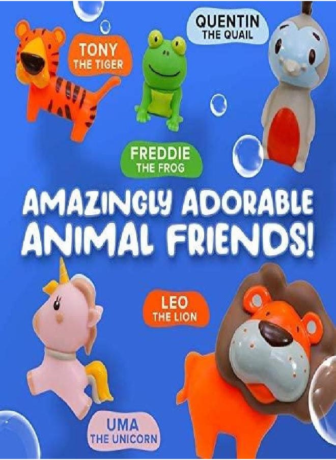 SplashEZ Mold Free Bath Toys for Babies and Toddlers, Animal No Hole Bath Toys, Non Squirting Bath Toys no Mold for Tub,Beach,Pool, BPA-Free, Dishwasher-Safe, Infant Bath Toys No Holes 0 1 3 6 12 18 Months  - Image 3