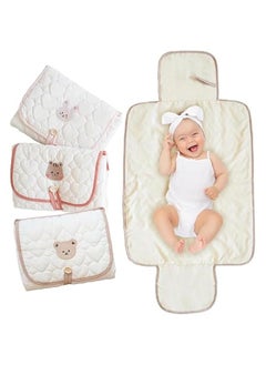 MIXDE Portable Changing Pad, Travel Changing Mat for Diaper Bag, Portable Diaper Changing Pad, Diaper Changing Pad Travel, Baby Travel Items, Newborn Essentials Must Haves, Water-Resistant Interior  - Image 1