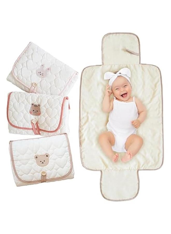 MIXDE Portable Changing Pad, Travel Changing Mat for Diaper Bag, Portable Diaper Changing Pad, Diaper Changing Pad Travel, Baby Travel Items, Newborn Essentials Must Haves, Water-Resistant Interior  - Image 1