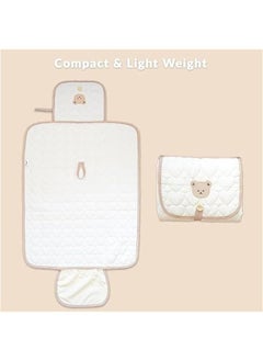 MIXDE Portable Changing Pad, Travel Changing Mat for Diaper Bag, Portable Diaper Changing Pad, Diaper Changing Pad Travel, Baby Travel Items, Newborn Essentials Must Haves, Water-Resistant Interior  - Image 4