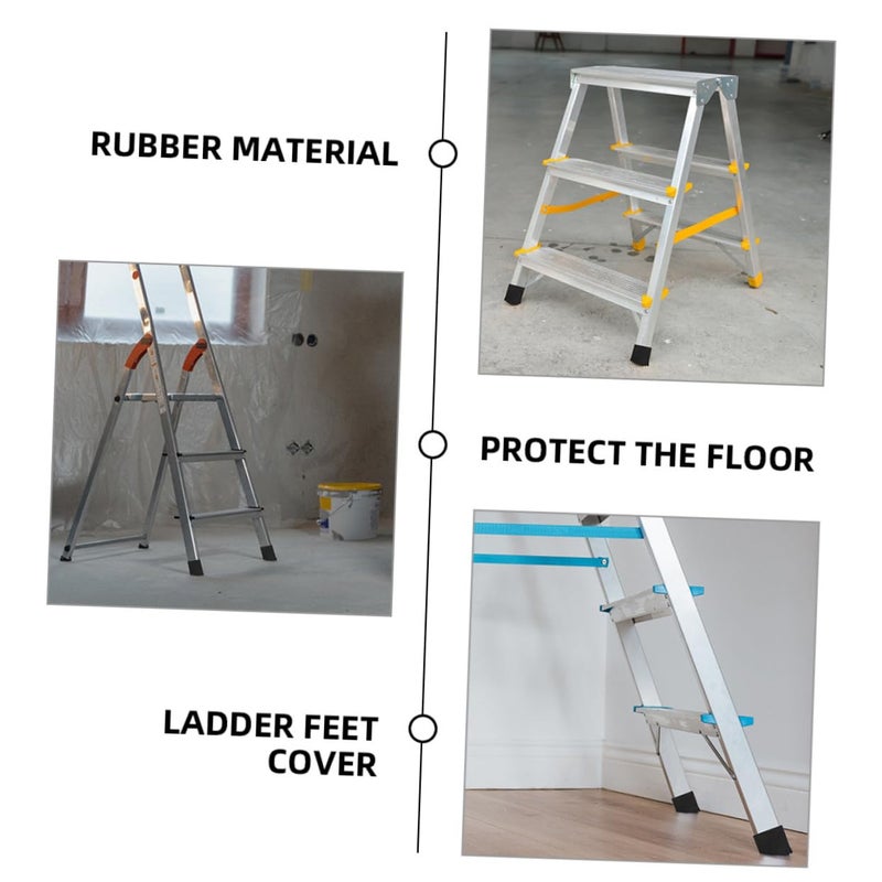 Square Non Skid Replacement Ladder Feet Covers 4 Pack Step Ladder Accessories - Image 4