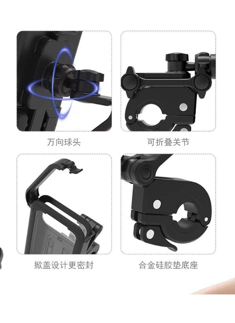 Airstorr - Adjustable Aluminum Alloy 360 Rotating Scooter Bicycle Motorcycle Phone Holder Mt3 - Image 1