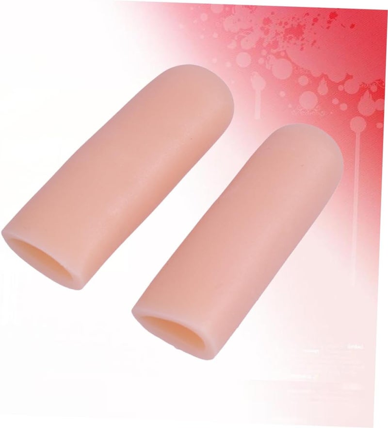 10Pcs Gel Toe Sleeves Protective Covers for Relief Comfortable Toe Separators for Men Women for Toe Blisters Corns Skin Color - Image 2