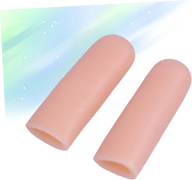 10Pcs Gel Toe Sleeves Protective Covers for Relief Comfortable Toe Separators for Men Women for Toe Blisters Corns Skin Color - Image 3