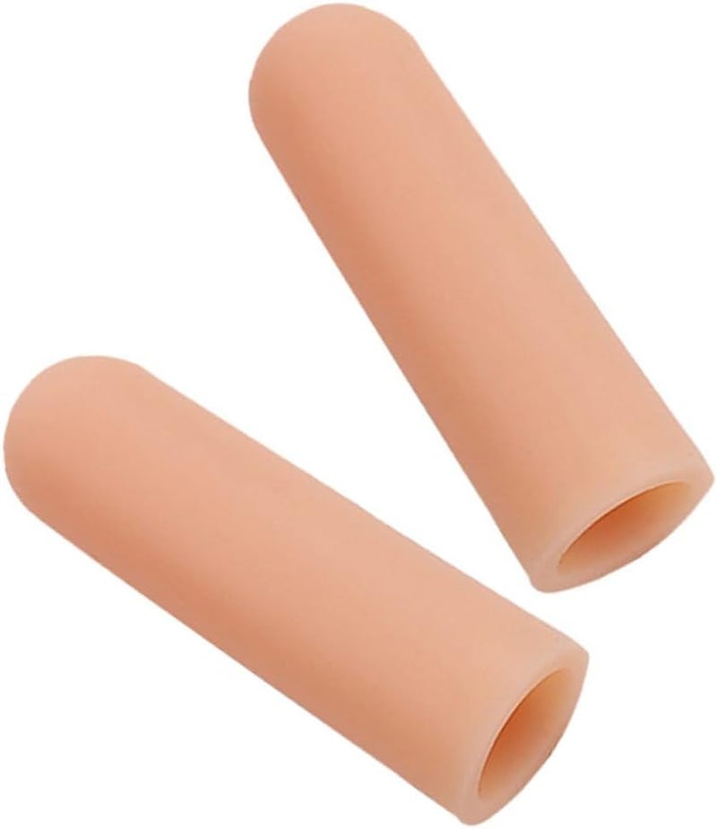 10Pcs Gel Toe Sleeves Protective Covers for Relief Comfortable Toe Separators for Men Women for Toe Blisters Corns Skin Color - Image 1