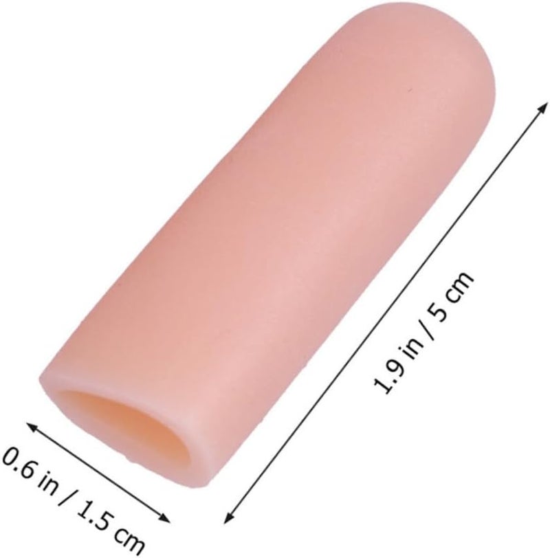 10Pcs Gel Toe Sleeves Protective Covers for Relief Comfortable Toe Separators for Men Women for Toe Blisters Corns Skin Color - Image 4