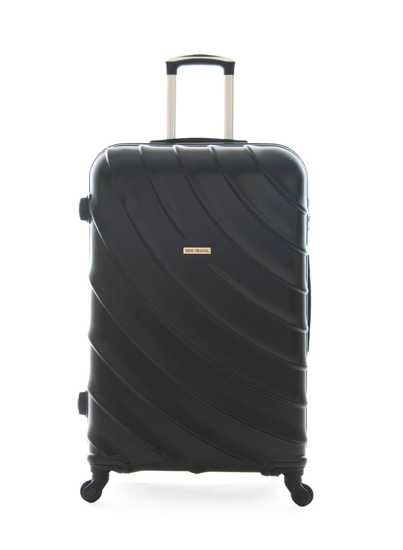 نيو ترافيل طقم شنط سفر صلب  3 قطع  لون أسود ماركة نيو ترافل مقاس 28/24/20 بوصة  BR1098/3P - Image 2