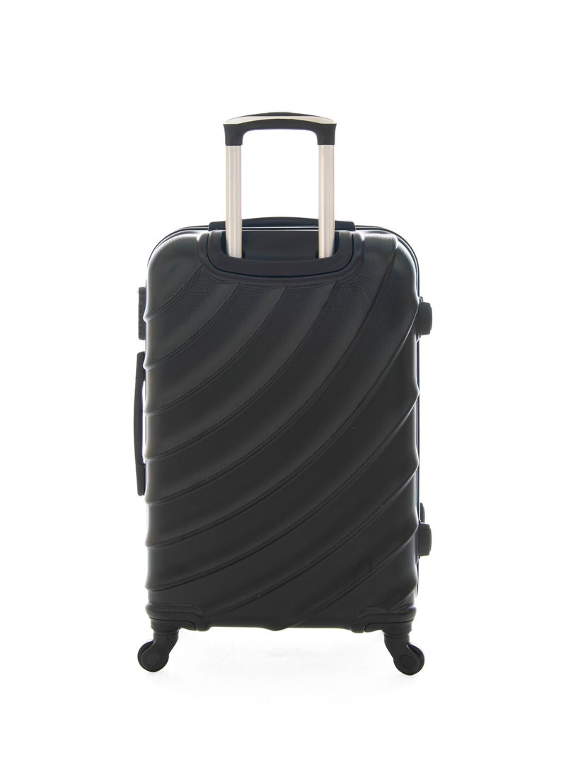 نيو ترافيل طقم شنط سفر صلب  3 قطع  لون أسود ماركة نيو ترافل مقاس 28/24/20 بوصة  BR1098/3P - Image 5