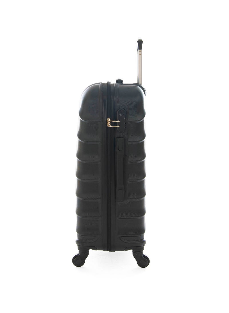 نيو ترافيل طقم شنط سفر صلب  3 قطع  لون أسود ماركة نيو ترافل مقاس 28/24/20 بوصة  BR1098/3P - Image 4