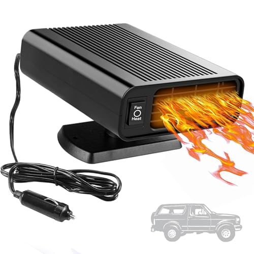 Showvigor Portable Car Heater, 2026 New upgraded Car Heater for Vehicle,12V Fast Heating Windscreen Defroster Defogger, 150W Car Heater That Plugs into Cigarette Lighter and Cooling Fan for All Cars - Image 1