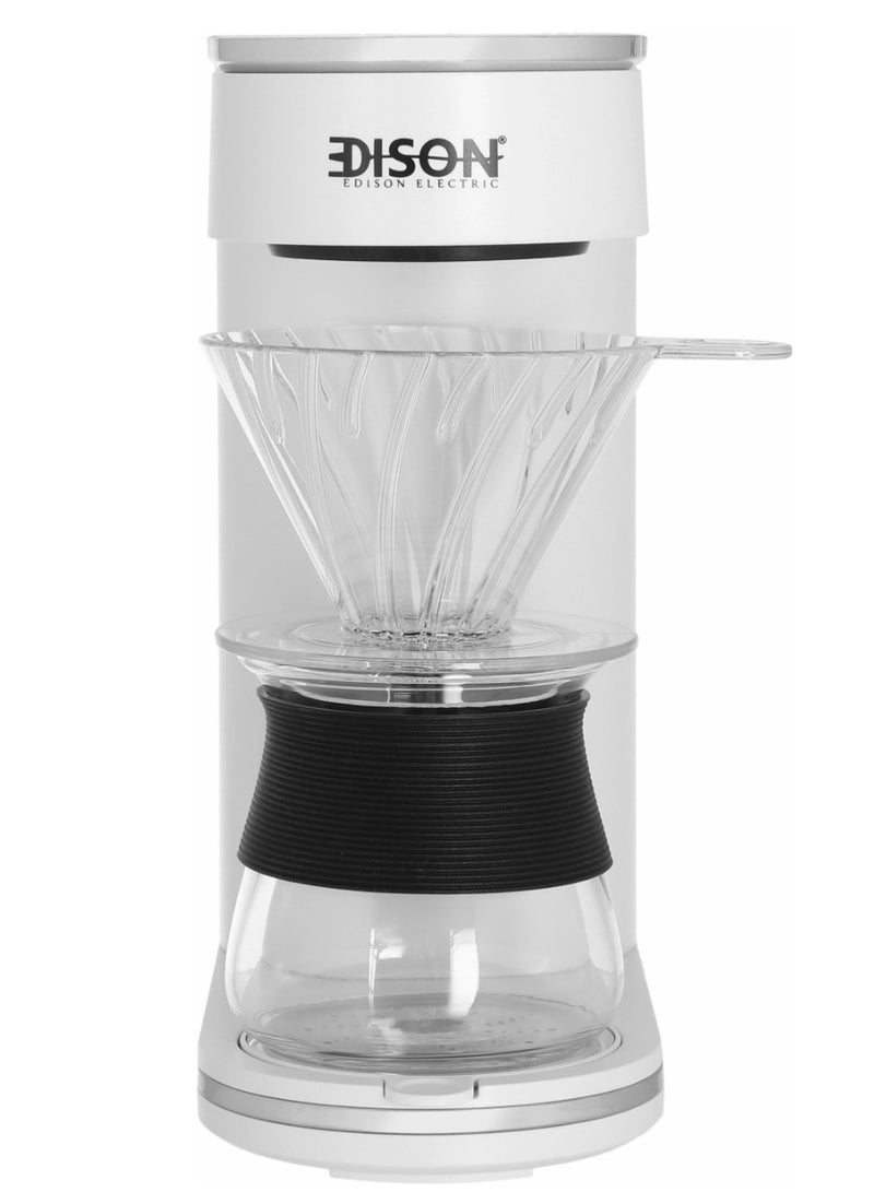 اديسون ماكينة تحضير القهوة الرقمية Edison V60 H70002Aa09-Sa، 800 واط، 300 مل - أبيض - Image 1