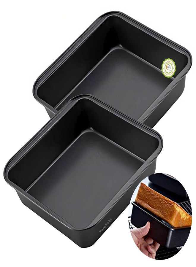 PureBake Premium Sgs Certified -2 Pc Square Cake Tin | Square Cake Pan | Non-Stick 9-inch Square Cake Tray, Set of 2, Carbon Steel Bakeware Set - Image 1