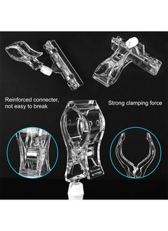 Depend Merchandise Sign Clip 10PCS Merchandise Sign Clip Price Tag Clamp Transparent Price Label Holder Merchandise Display Tag Sign Paper Card Display Promotion Clips Holders Stand For Shopping Mall  - Image 3