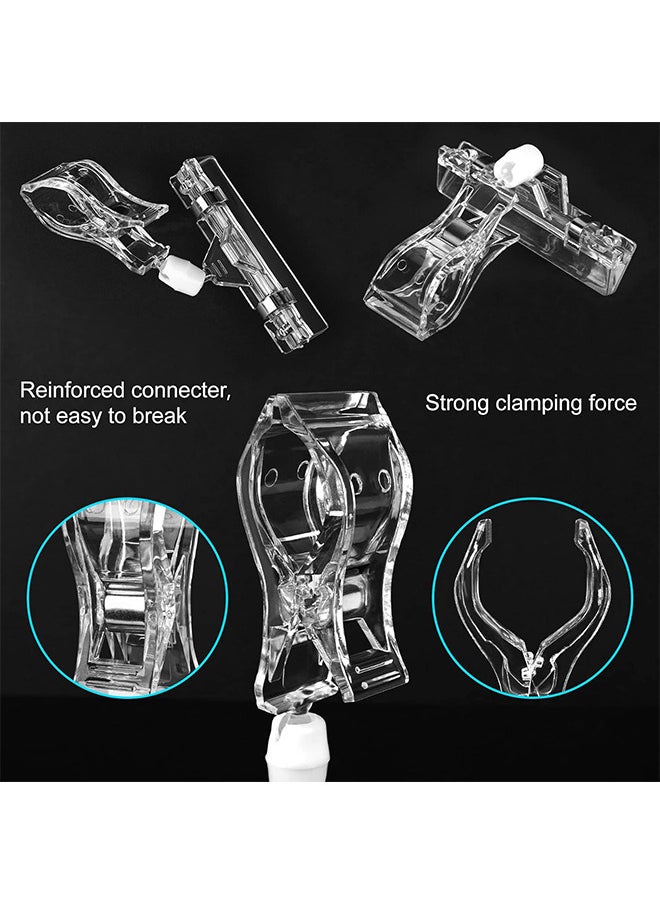 Depend Merchandise Sign Clip 10PCS Merchandise Sign Clip Price Tag Clamp Transparent Price Label Holder Merchandise Display Tag Sign Paper Card Display Promotion Clips Holders Stand For Shopping Mall  - Image 3