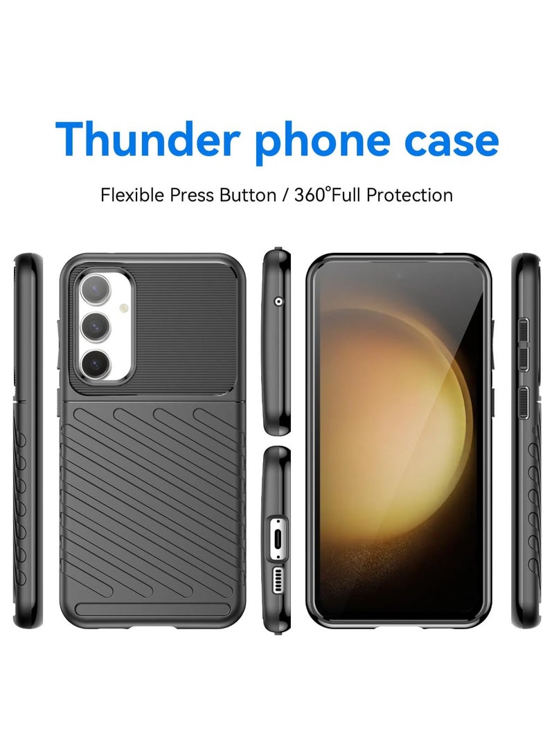 عام غطاء متوافق مع Samsung Galaxy S23 FE 5G، مصنوع من TPU ناعم، مقاوم للسقوط والصدمات، يوفر حماية لهاتف Galaxy S23 FE. - Image 2