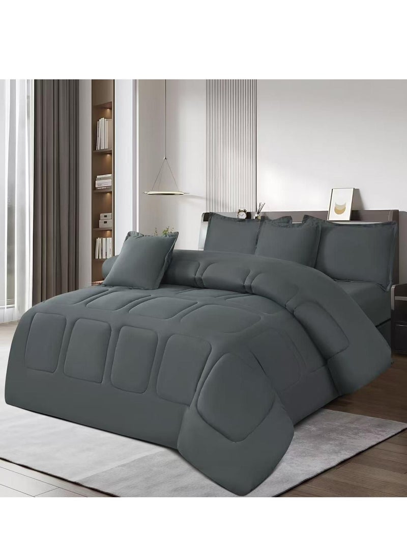 6-piece king-size comforter set for two people, 240 x 220 cm