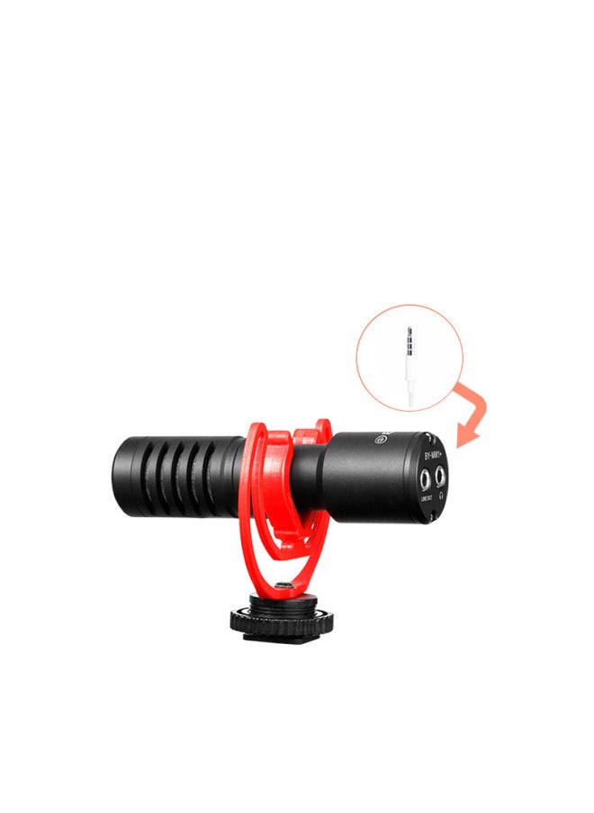 Generic - BY-MM1 SLR Microphone External Microphone Mobile Phone Camera Pointing Monitor Radio Vlog Noise Reduction-Color:Default - Image 1