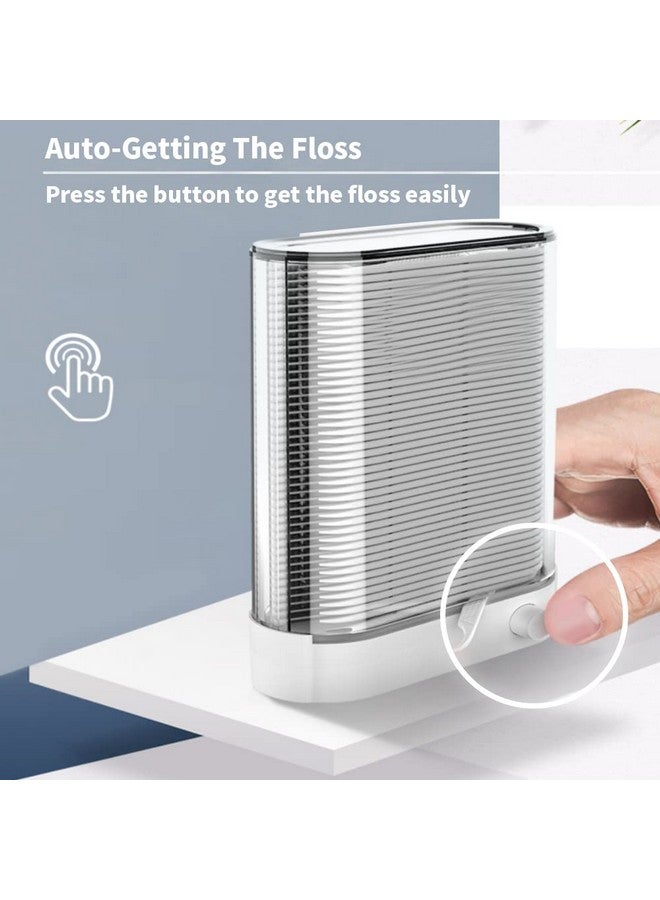 Esamploe Dental Floss Holderpopup Floss Box Automatic Tooth Picks Flossers Dispenser Includes 88 Count Tasteless Flosser - Image 2