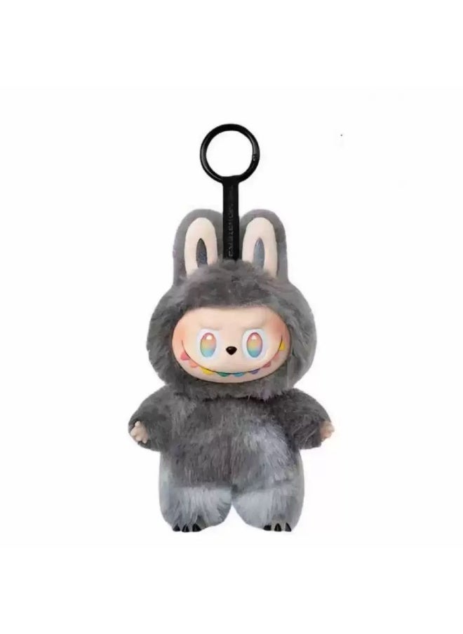 General Labubu front high-energy series Macaron 3rd generation vinyl face plush pendant is the best gift for family and friends  - Image 1