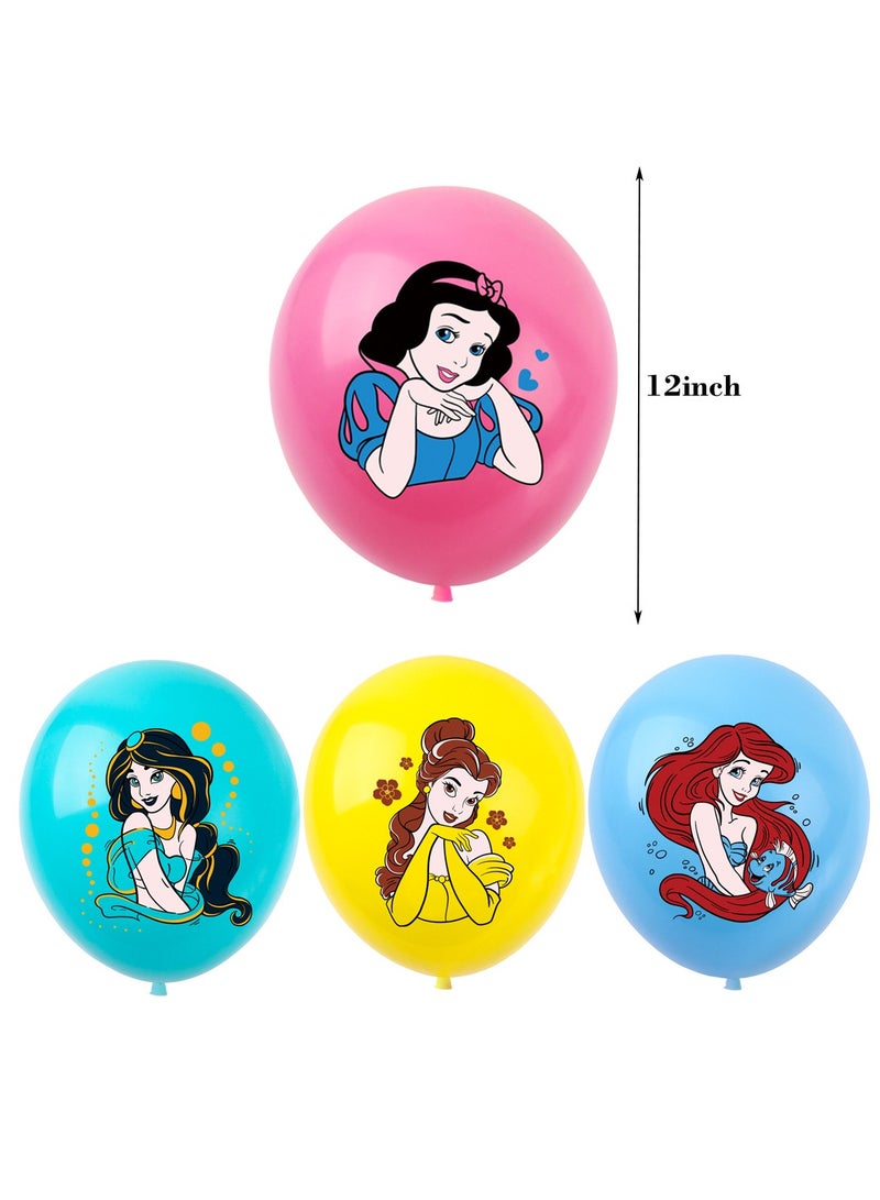 Disney Princess Royal Princess Balloon Garland Set with Birthday Banner & Cake Decor, Perfect for Weddings, Birthdays, and Special Events, Indoor/Outdoor Ready - Image 4