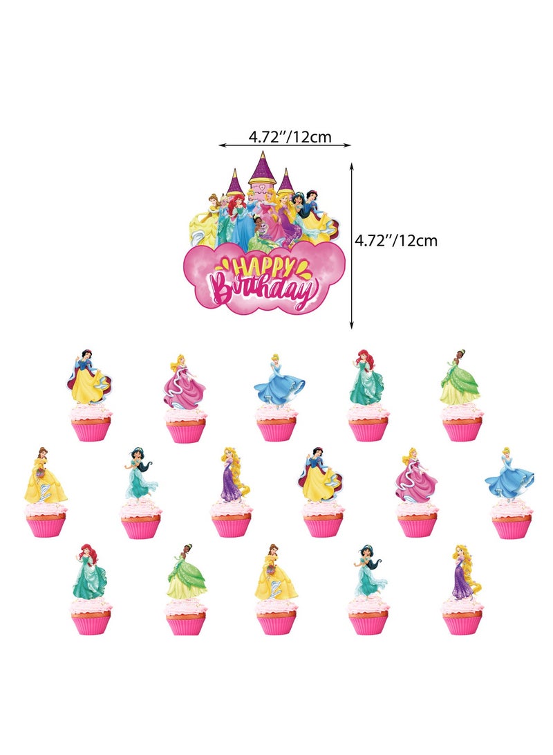 Disney Princess Royal Princess Balloon Garland Set with Birthday Banner & Cake Decor, Perfect for Weddings, Birthdays, and Special Events, Indoor/Outdoor Ready - Image 3