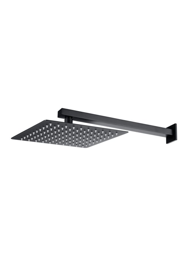 DANUBE HOME Milano Cube Overhead Shower With Arm Matt Black 
