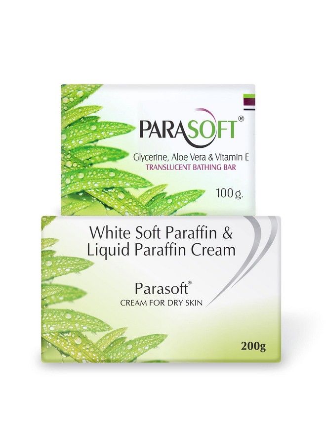 Parasoft مجموعة من كريم بارد مرطب مكثف مغذي شتوي 200 جرام وصابون بار للاستحمام منظف مرطب 100 جرام مع الألوة فيرا والجلسرين للبشرة الجافة خالي من البارابين - Image 2