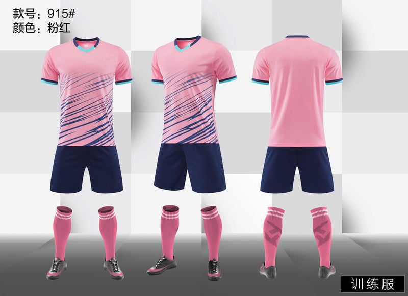 Summer Kidsren'S Football Uniform Suit Boy Primary School Game Team Uniform Training Uniform Football Jersey Can Print Logo915 - Image 4