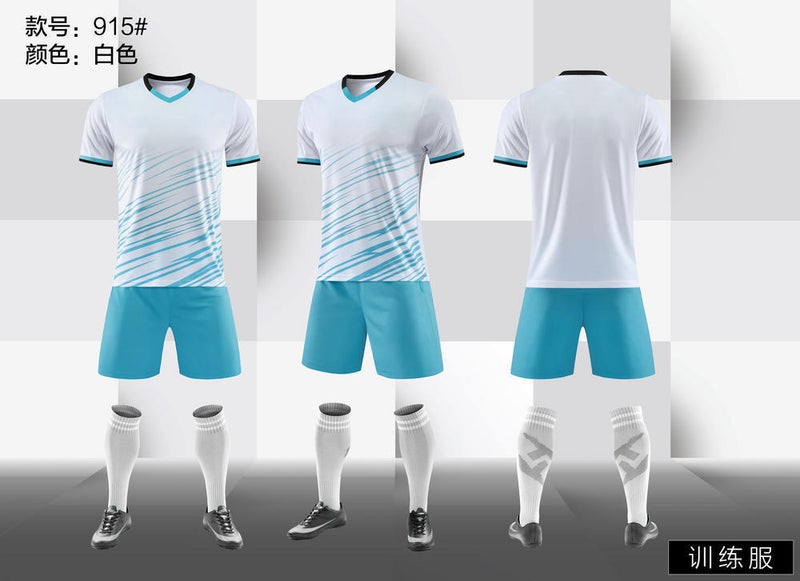Summer Kidsren'S Football Uniform Suit Boy Primary School Game Team Uniform Training Uniform Football Jersey Can Print Logo915 - Image 3