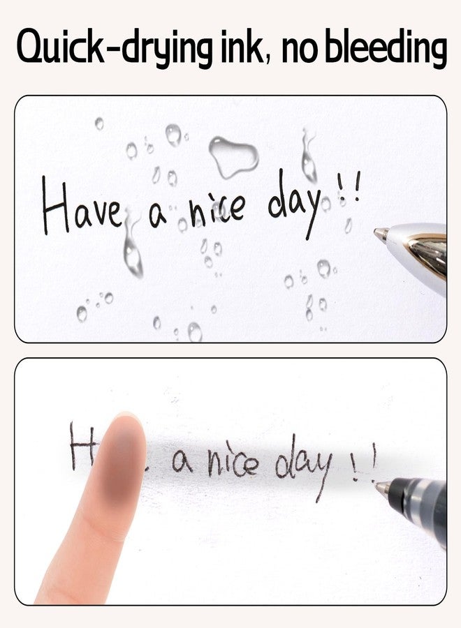 ديلي أقلام جل ديلي، 30 قلمًا قابلًا للسحب، حبر أسود، سن متوسط 0.7 مم، كتابة سلسة، سريع الجفاف، لا يتسرب الحبر، مثالية لتدوين الملاحظات، لوازم منزلية، مدرسية، مكتبية - Image 5