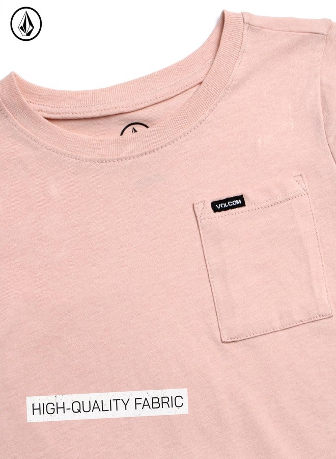 Volcom Baby Boys Pants Set - 2 Piece Long Sleeve Jersey Shirt and French Terry Joggers Playwear for Infant/Little Boy (12M-7), Size 4, Faded Pink - Image 4