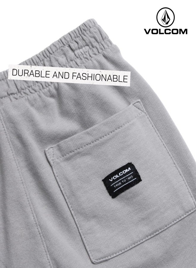 Volcom Baby Boys Pants Set - 2 Piece Long Sleeve Jersey Shirt and French Terry Joggers Playwear for Infant/Little Boy (12M-7), Size 4, Faded Pink - Image 5