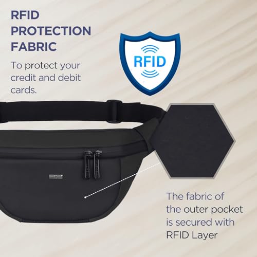 WILDHORN Waist Bags for Men Women I Ultra Strong Stitching Sturdy Zippers Waterproof Pocket Large Fanny Pack for Hiking Travel Camping Running - Image 5