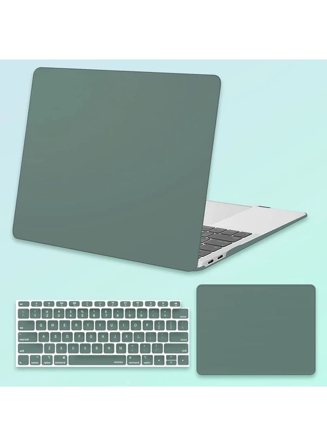 Green Plastic Hard Shell Case for MacBook Air 13 Inch 2018 2019 2020 2021 - Image 1