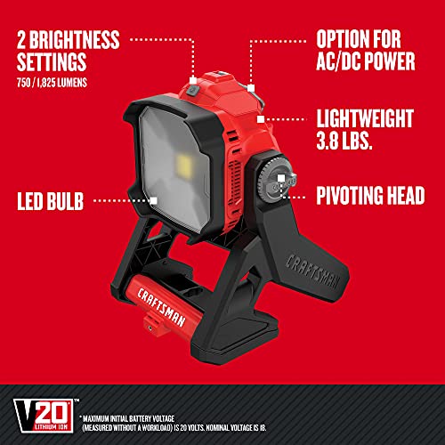 CRAFTSMAN V20 LED Work Light Small Area Tool Only CMCL030B - Image 3