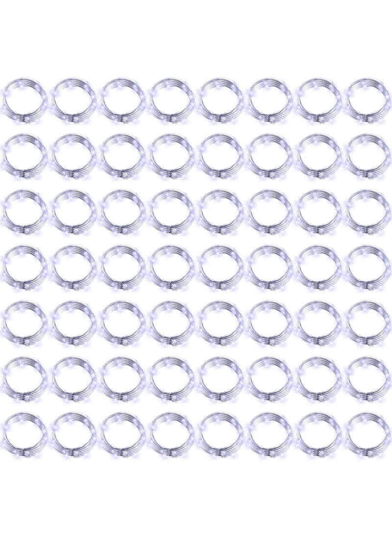Hortsun Hortsun 100 Pack Fairy Lights Battery Operated 3 Speed Modes 7 Ft 2 M 20 LED Battery String Mini Waterproof Wire Twinkle Lights Party Favors for Wedding Birthday Vases Flower DecorCool Light 