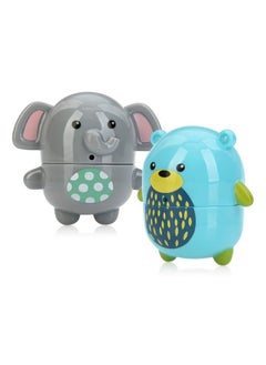Nuby Silly Squirts Bath Toys Easy To Clean Children'S Bath Toy Bear And Elephant  - Image 2