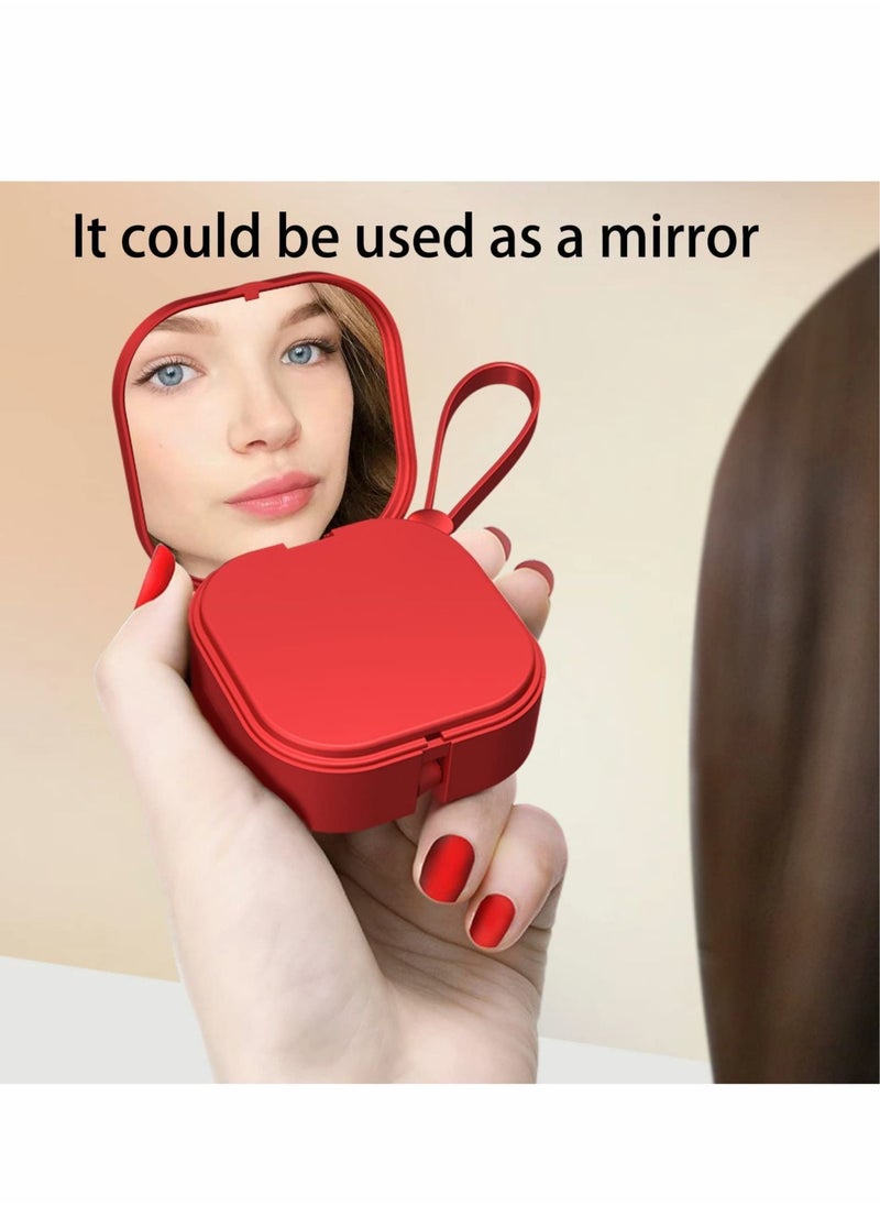 Multi 3 in 1 USB Retractable Fast Charging Cable, Data Transmission, Could Be Used As Mirror, Phone Holder. Suitable for iPhone (Lightning), Android (Micro USB) and USB C (Type-C) Devices.
