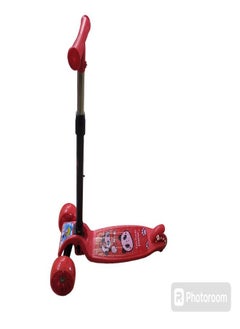 Generic Scooter for Kids, 3 Colorful Flash Wheel, Smart Kick Scooter with Foldable & Height Adjustable Handle (Panda)  - Image 2