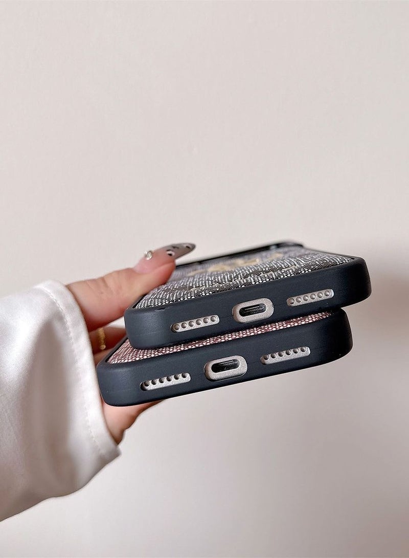 GUESS IPhone 16 Pro Max cover, with a logo and a leather design approved by the global brand Guess. - Purple ﻿ - Image 4