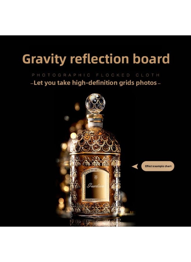 Generic Photography Tempered Reflection Board 30*30cm Acrylic Pure Black And White Base Map Shooting Props Reflective Black White Zero Cut-Body Color:60cm Black Reflection Plate  - Image 2