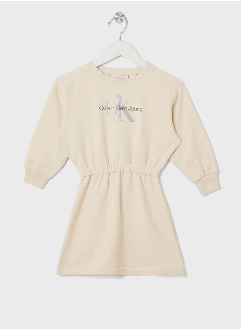 كالفن كلاين جينز Kids Graphic Logo Dress