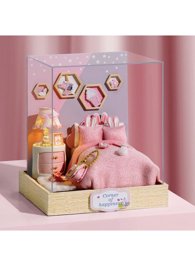 Bluejw Zhiqu House DIY Handmade Wooden Assembled Model Cabin QT Happy One Pavilion Series Creative Toys Birthday Gift - Image 5