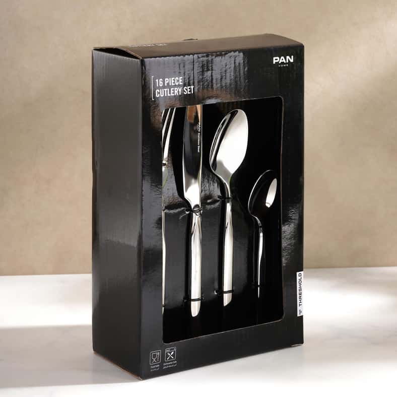 Pan Home Merlin 16-Piece Cutlery Set -Chrome - Image 5