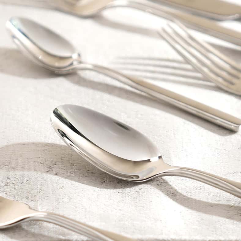 Pan Home Merlin 16-Piece Cutlery Set -Chrome - Image 4
