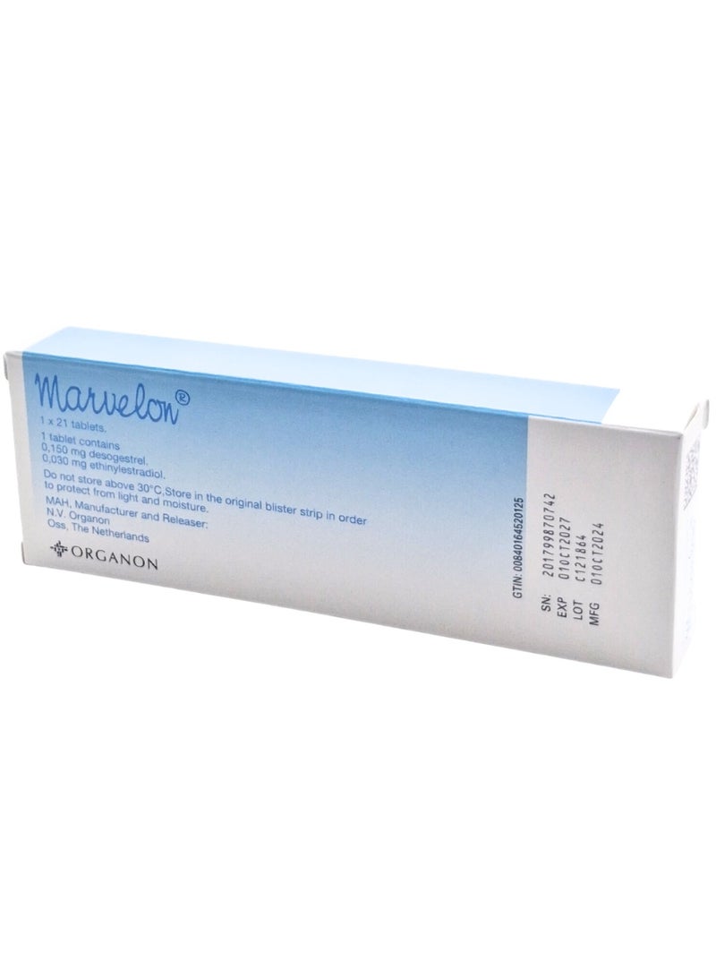 Marvelon Tablets 21's (Oral Contraceptive Pills for Pregnancy Prevention) - Image 2