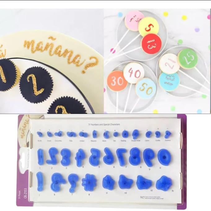 LYBA MOULDS LYBA MOULDS Number Special Character Stamp Cake  - Image 1