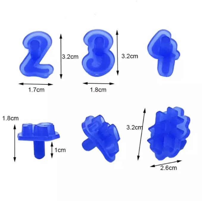 LYBA MOULDS LYBA MOULDS Number Special Character Stamp Cake  - Image 3
