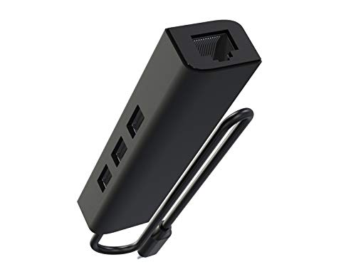 Smays OTG USB Ethernet Adapter Compatible with Roku Express 4K+ 2021 and Fire TV Stick Streaming Media Player - Micro USB to 3-Port USB Hub with LAN & Power Cable - Image 4